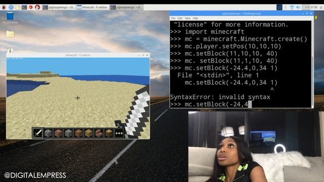 Creating Worlds In MINECRAFT using Raspberry Pi Pt 2 | Python for Beginners смотреть онлайн