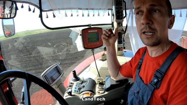 Посев подсолнечника - трактор Massey Ferguson 8737 и сеялка HORSCH Maestro 16.70 SW. Большой отзыв! смотреть онлайн