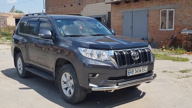 защита переднего бампера на Toyota Land Cruiser Prado смотреть онлайн