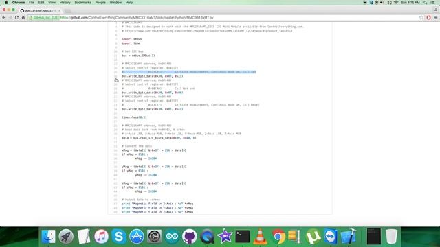 Raspberry Pi MMC3316xMT 3-Axis Magnetic Sensor Python Tutorial смотреть онлайн