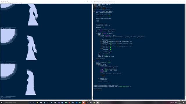 Bad Apple but its real time in Python IDLE смотреть онлайн
