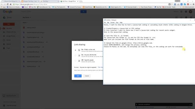 How to host a JavaScript or Cascading Style Sheets (CSS) coding in Google Drive смотреть онлайн