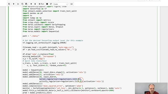 9.2: Using L1 and L2 Regularization in Keras and TensorFlow (Module 9, Part 2) смотреть онлайн