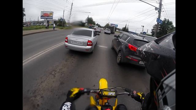 JMC 140 Motard по городу