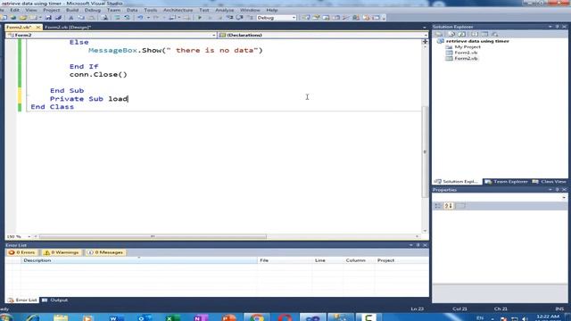Visual Basic .net tutorial : Retrieve all data from sql database using Timer in VB.NET смотреть онлайн