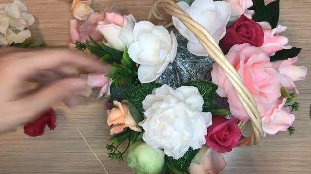 Часть 2 - Собираю букет из мыла ручной работы в корзине. #мыловарение смотреть онлайн