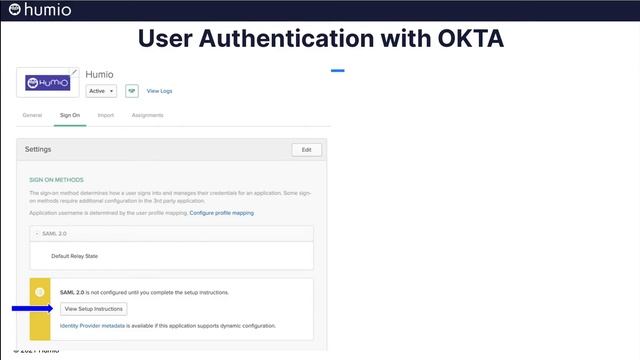 OKTA Authentication with Humio смотреть онлайн