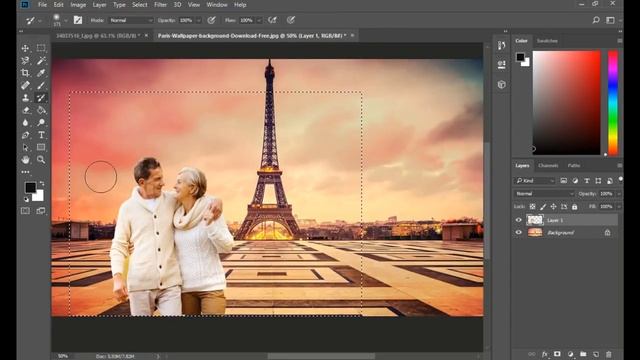 How To change background EASILY! - Photoshop CS6 - Tutorial #2 смотреть онлайн