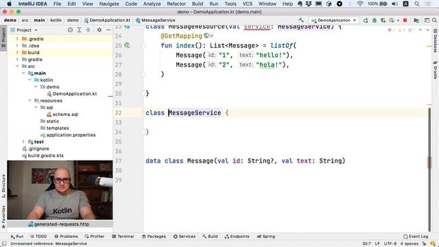 Create Your First Kotlin and Spring Application! Kotlin Tutorial смотреть онлайн