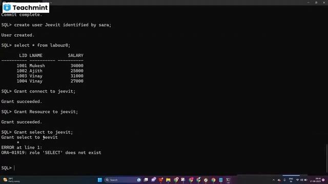 Oracle DCL,TCL and Set Operators in SQL смотреть онлайн
