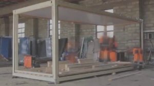 Производство блок-контейнера, металлической бытовки, семь часов за пять минут