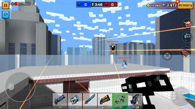 Pixel Gun 3D - JustSpawn VS Rezu & Nemesis PG (EPIC DUEL 1 VS 2) смотреть онлайн