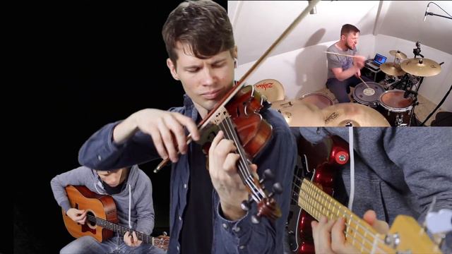 Bleed The Freak by Alice In Chains - Violin Guitar Bass Cover - Colm Dowling Drums смотреть онлайн