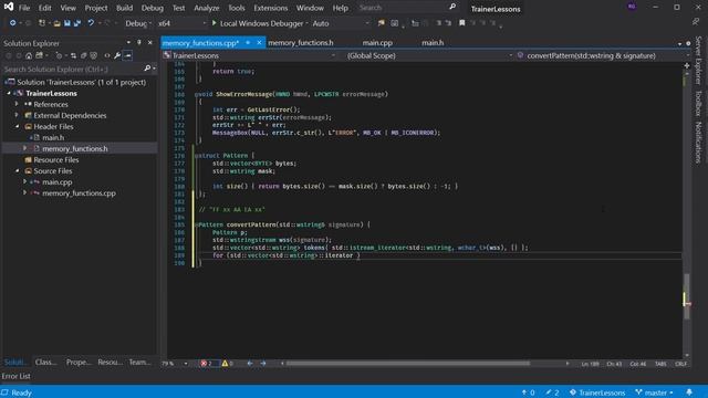 01. Пишем трейнер на C++. Конвертер сигнатур смотреть онлайн