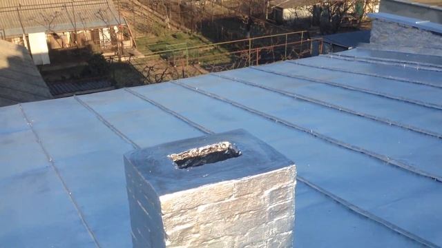 Ремонт плоского даху. Гідроізоляція. Жаровідзеркалююче покриття