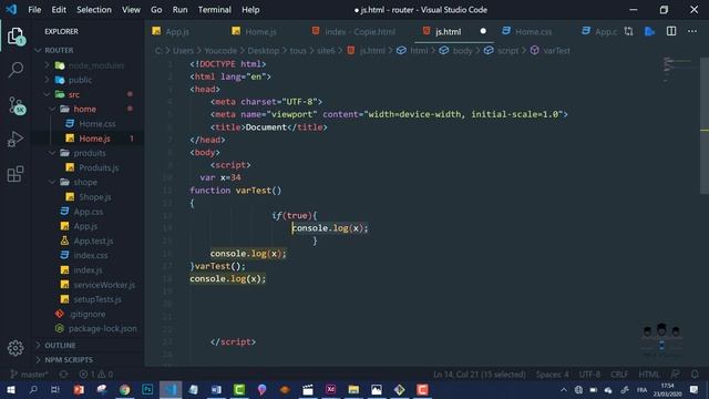 #web_coding #react #darija 13/ ReactJS var, let et const (Scope) Darija смотреть онлайн