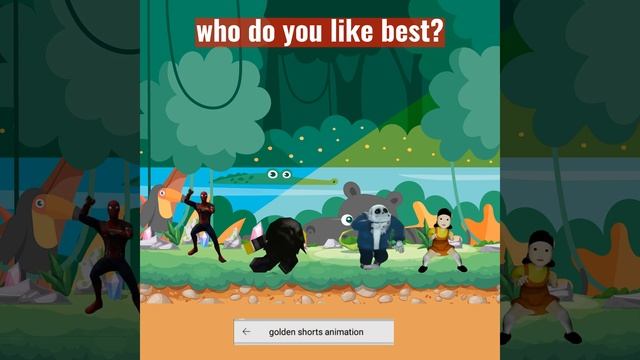 MEME DANCE - SPIDER MAN vs ROBLOX vs SANS vs SQUID GAME DOLL #shorts смотреть онлайн