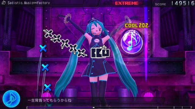 Hatsune Miku: Project Diva F (PS3) - Sadistic.Music∞Factory - Extreme Perfect (720p)