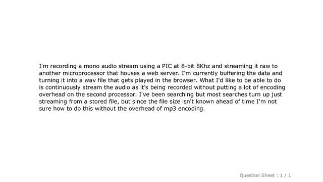 HTML : Live Audio Streaming to a browser methods, must be very simple смотреть онлайн