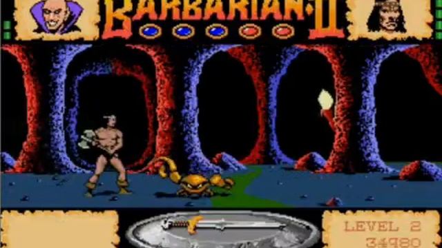 Barbarian II: The Dungeon of Drax Atari ST gameplay video смотреть онлайн
