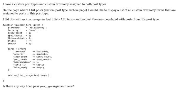 Wordpress: How to get list of custom taxonomies based on custom post type? смотреть онлайн