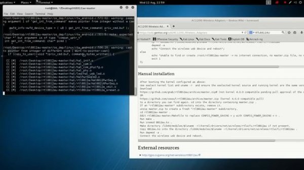 How to Install Alfa AWUS036AC Wireless Driver on Kali Linux 2.0