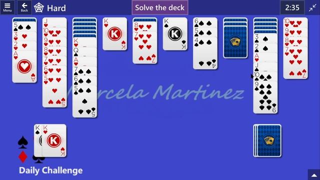 Microsoft Solitaire Collection | Spider Hard | May 9, 2023 | Daily Challenges смотреть онлайн