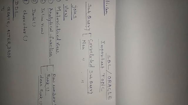 SQL /ORACLE INTERVIEWS IMPORTANT TOPIC , INTERVIEW CRACK TOPIC FOR SQL, смотреть онлайн