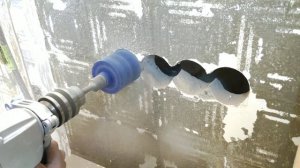 Сверление подрозетников без перфоратора. Используем дрель ИНТЕРСКОЛ ДУ-22/1200ЭРП2.