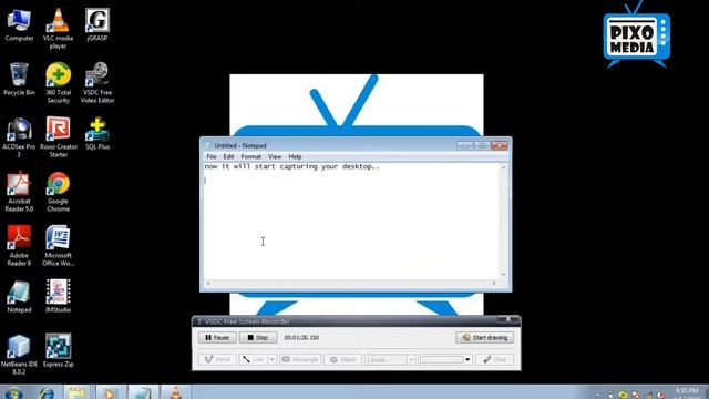 How to Record Your Desktop with VLC media player смотреть онлайн