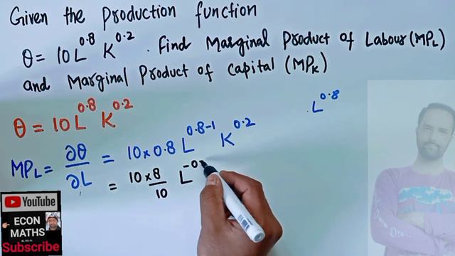 finding MPL and MPK from Cobb Douglas Production function смотреть онлайн