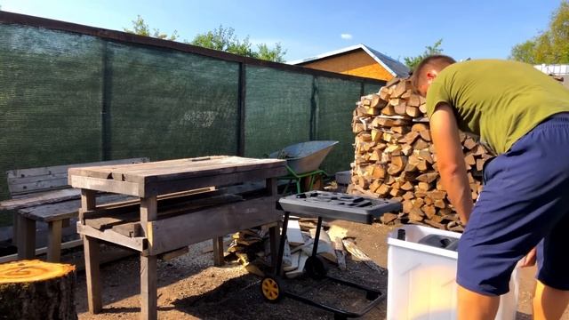 Дела на даче сделал крутую изумрудную подсветку растений ,пилю доски смотреть онлайн