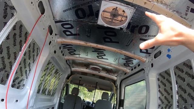 Ford Transit Conversion ceiling install смотреть онлайн
