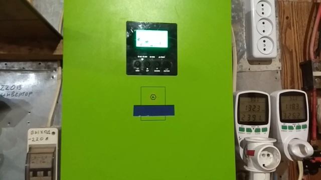 Режим смешивания AC DC на Гибридном инверторе AXIOMA 3000 смотреть онлайн