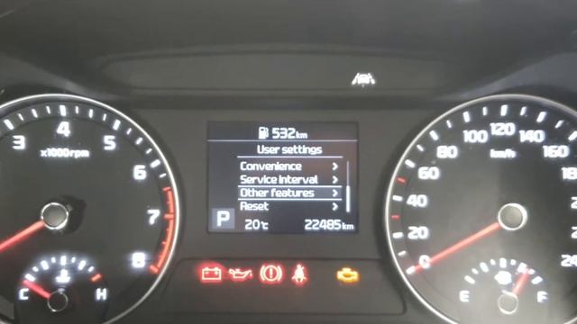 Kia Cerato 2019: Set Temperature Unit to °F / °C (Fahrenheit/ Celsius) смотреть онлайн