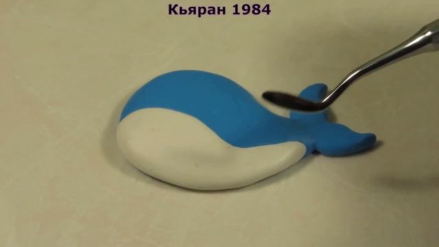 Как сделать брошь в виде кита ? Полимерная глина
