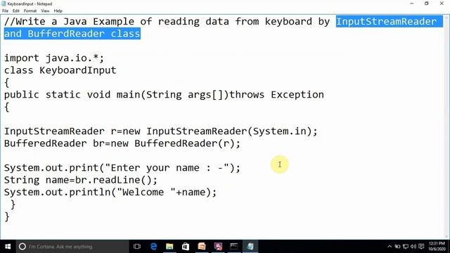 Java Programming (Reading Data From Keyboard) смотреть онлайн
