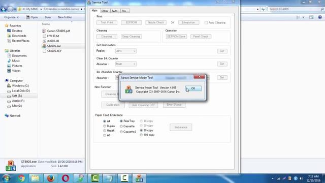 Canon Leatest Service Tool V 4905 With Keygen смотреть онлайн