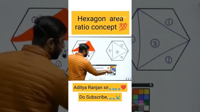 Hexagon shaded area concept #tricky #arrow #gktrick #best #viral #how #math #mathtrick смотреть онлайн