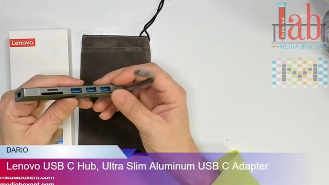 Lenovo USB C Hub, Ultra Slim Aluminum USB C Adapter With 3 USB 3.0 Ports смотреть онлайн