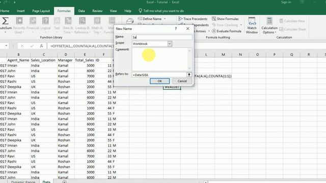 Exel 16 Dynamic Named Range in Excel смотреть онлайн
