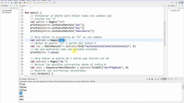 Lenguaje Kotlin (Parte 016) Expresiones regulares смотреть онлайн