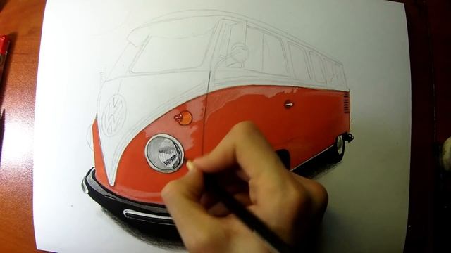 VOLKSWAGEN TRANSPORTER T1 ÇİZİMİ (Speed Drawing) смотреть онлайн