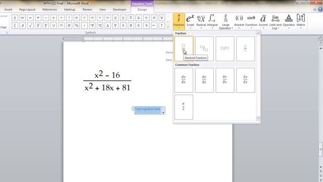 Writing Math Equations in Microsoft Word смотреть онлайн
