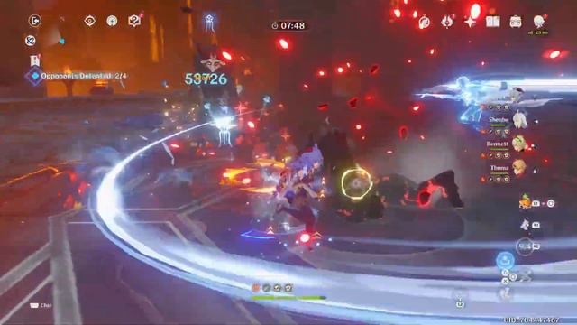 Genshin Impact Shenhe + Ganyu C0 Amos Bow Welkin moon account смотреть онлайн