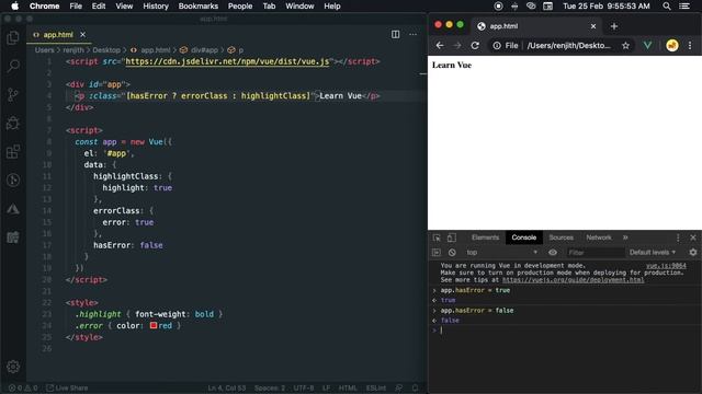 Vue.js Tutorial #7 Class and Style Binding in Vue.js смотреть онлайн