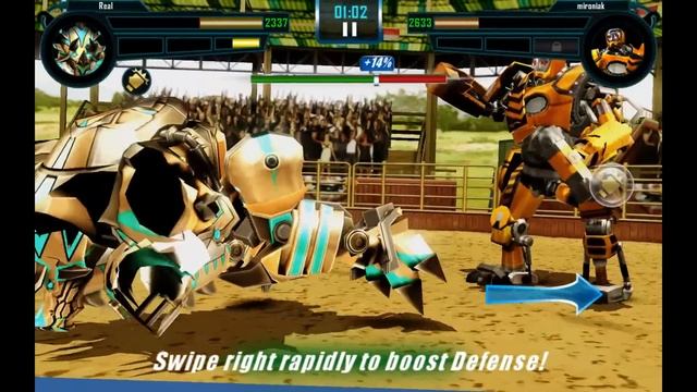 Real Steel WRB FINAL ALL SUPERBOTS VS Metro GOLD NEW ROBOT DJ ELECTRIX (Живая Сталь) 30.30.811