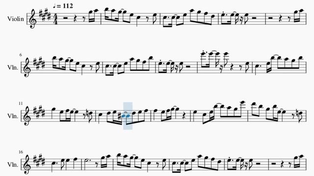 Violin Sheet Music: How to play Accumula Town (Pokemon Black White) by Shota Kageyama
