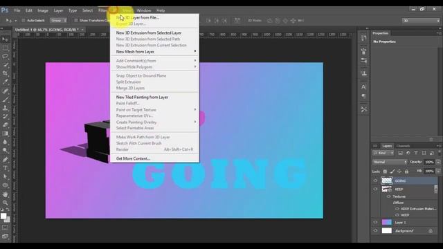 Creating a 3D Text Effect Using Adobe Photoshop cs6| PHOTOSHOP TUTORIAL смотреть онлайн