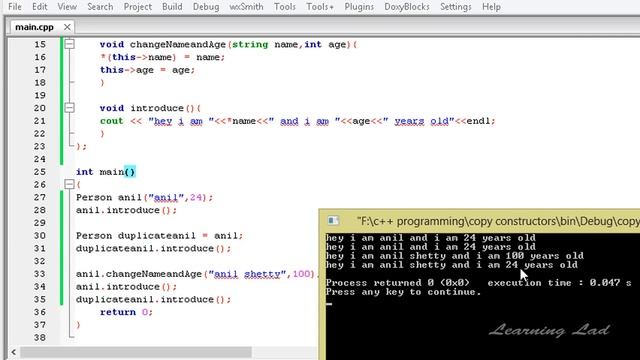 103 CPP Copy Constructor with Example смотреть онлайн